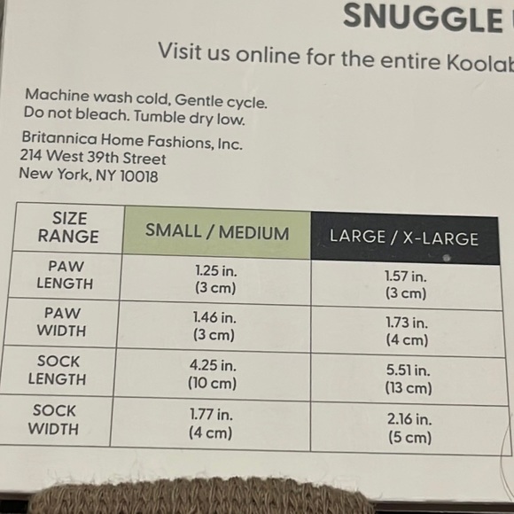 Koolaburra by UGG Koola Pet Socks- Small/Medium - Picture 6 of 7